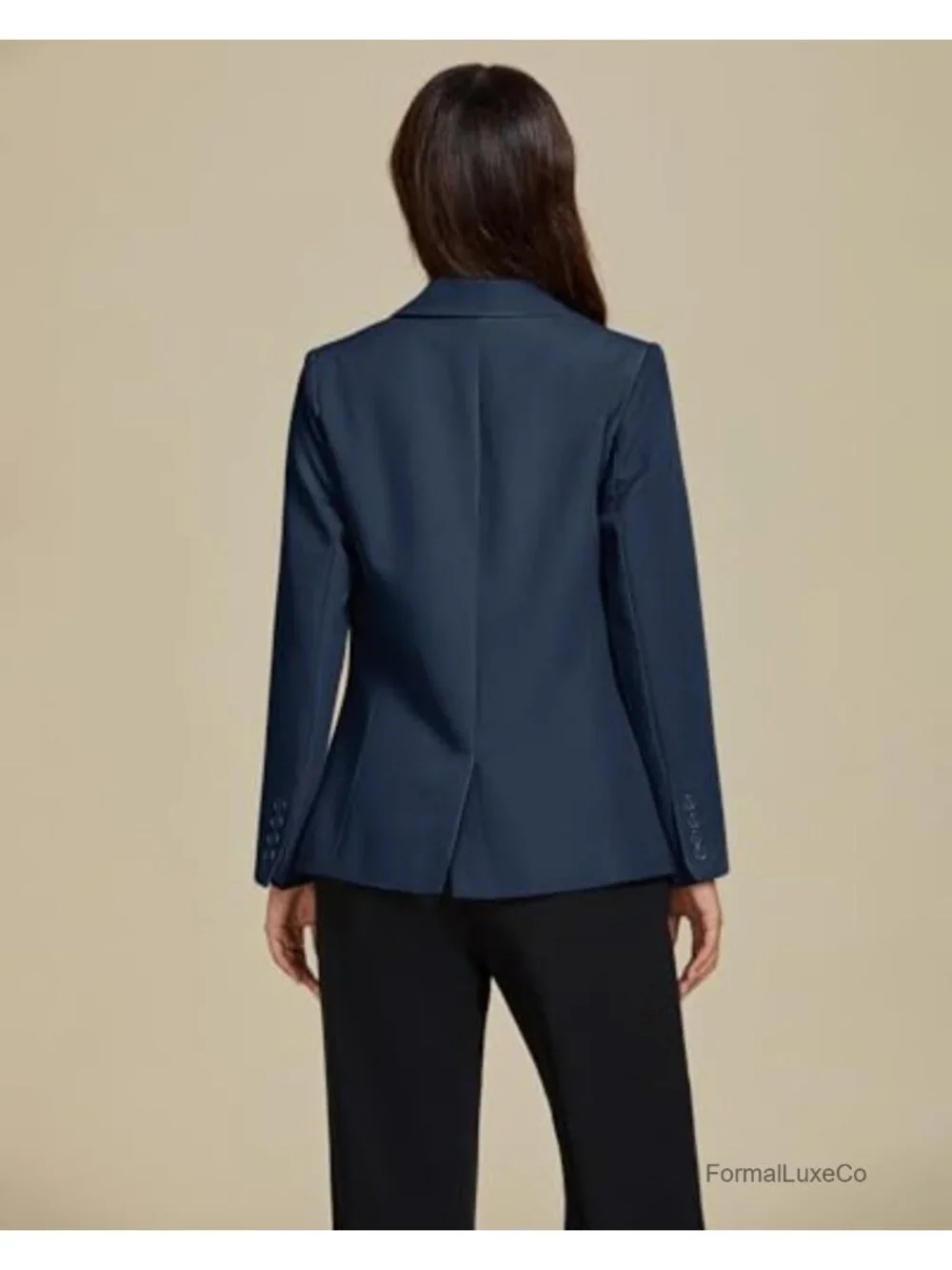 Dressy Blazers for Women Button Long Sleeve Lapel Business Casual Office Work
